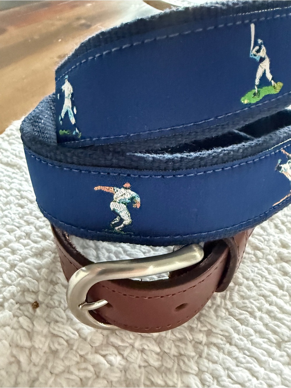The Belted Cow Men's Belt Baseball Theme